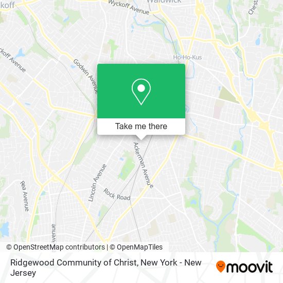 Ridgewood Community of Christ map