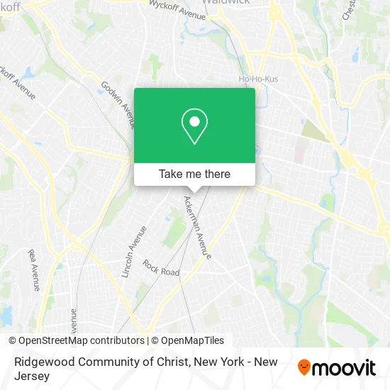 Ridgewood Community of Christ map