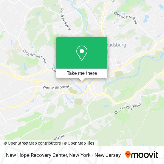 New Hope Recovery Center map