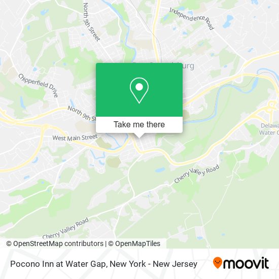 Mapa de Pocono Inn at Water Gap