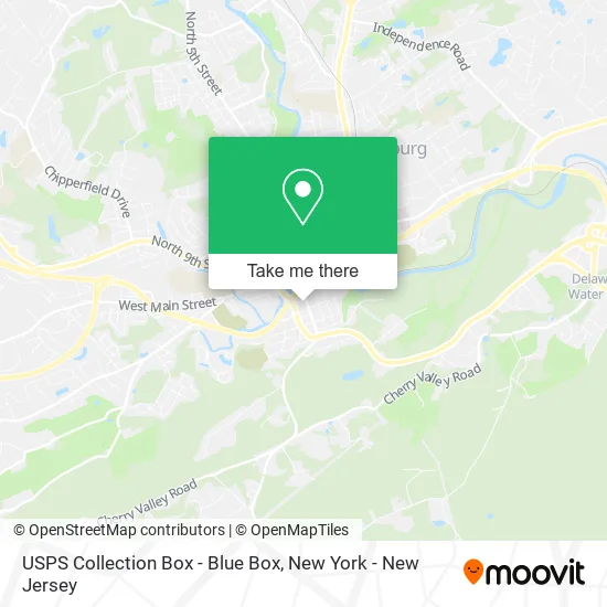 USPS Collection Box - Blue Box map