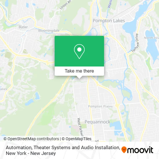Automation, Theater Systems and Audio Installation map