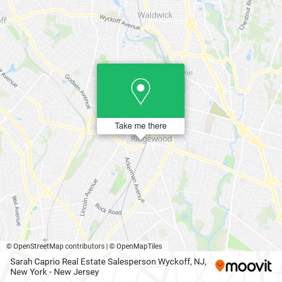 Mapa de Sarah Caprio Real Estate Salesperson Wyckoff, NJ