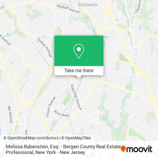 Melissa Rubenstein, Esq. - Bergen County Real Estate Professional map