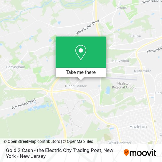 Gold 2 Cash - the Electric City Trading Post map