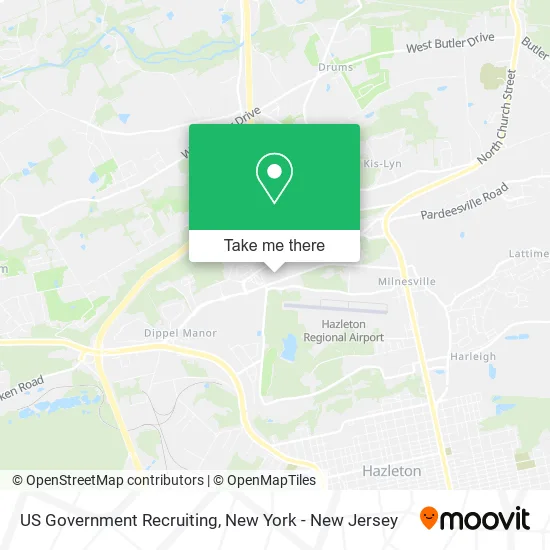 US Government Recruiting map