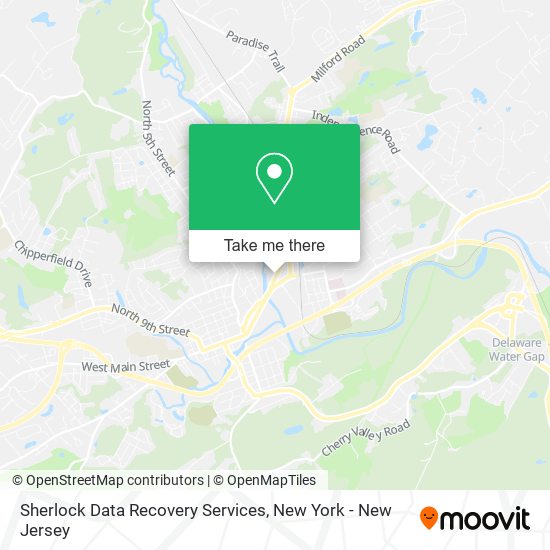 Mapa de Sherlock Data Recovery Services