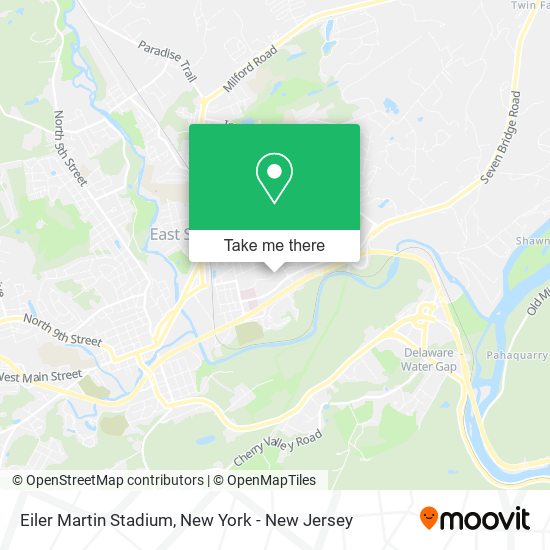 Mapa de Eiler Martin Stadium