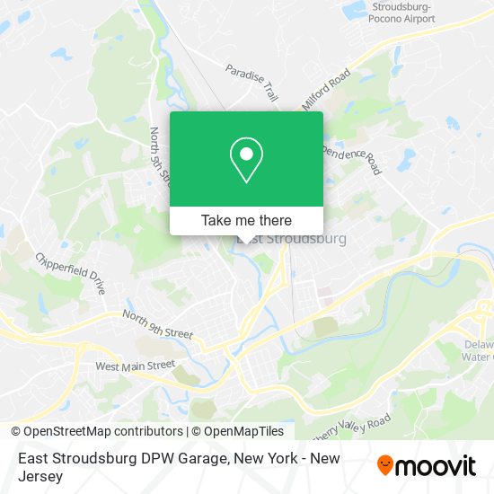 East Stroudsburg DPW Garage map