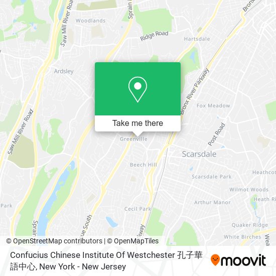 Confucius Chinese Institute Of Westchester 孔子華語中心 map