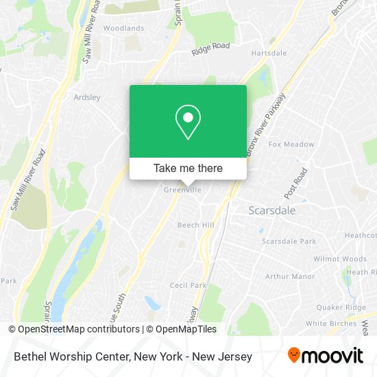 Bethel Worship Center map