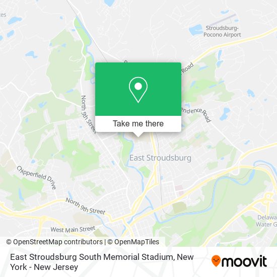 East Stroudsburg South Memorial Stadium map