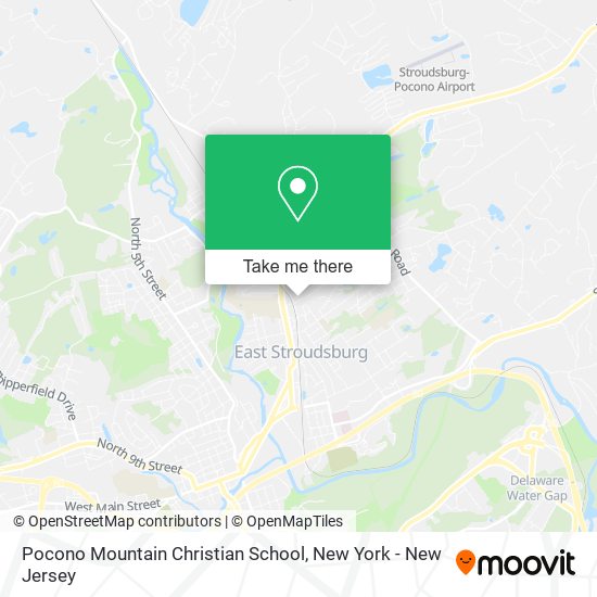 Mapa de Pocono Mountain Christian School