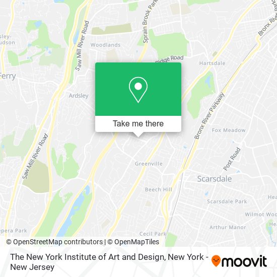 The New York Institute of Art and Design map