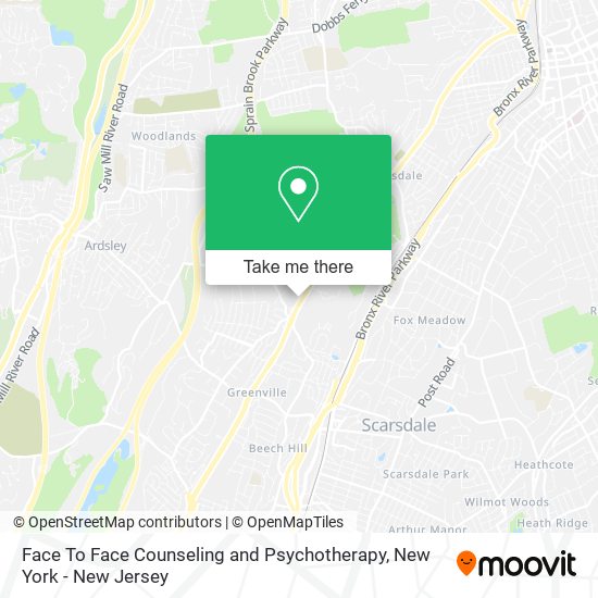 Face To Face Counseling and Psychotherapy map