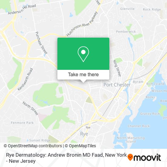 Rye Dermatology: Andrew Bronin MD Faad map