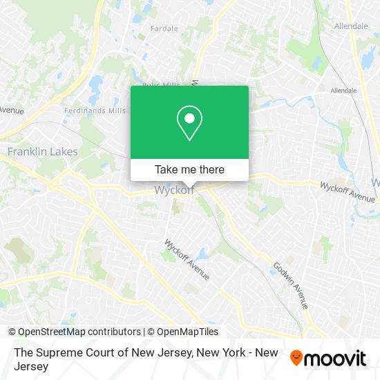 The Supreme Court of New Jersey map