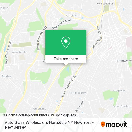 ¿Cómo llegar a Auto Glass Wholesalers Hartsdale NY en Greenville, Ny en ...