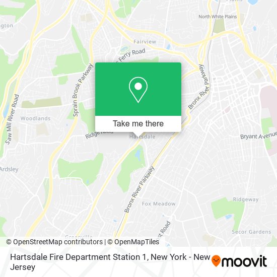 Hartsdale Fire Department Station 1 map