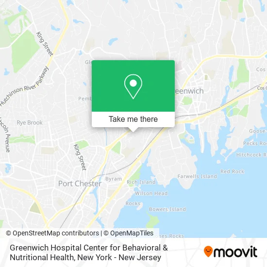 Greenwich Hospital Center for Behavioral & Nutritional Health map