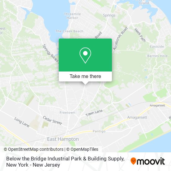 Mapa de Below the Bridge Industrial Park & Building Supply