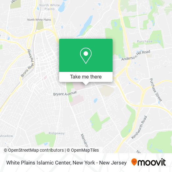 Mapa de White Plains Islamic Center