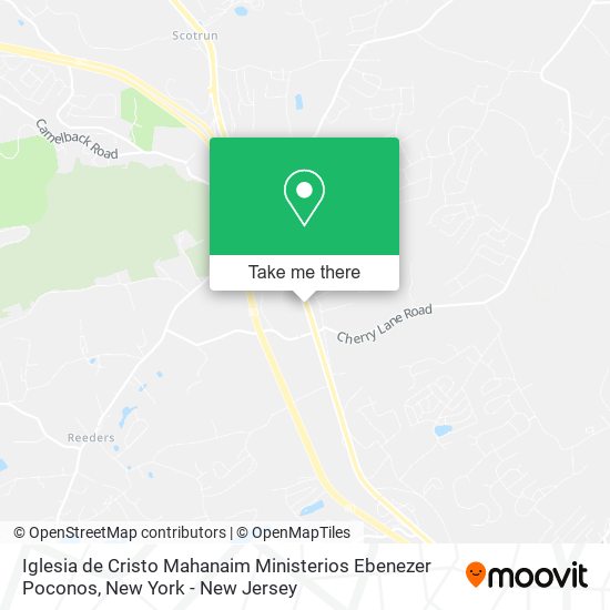 Iglesia de Cristo Mahanaim Ministerios Ebenezer Poconos map