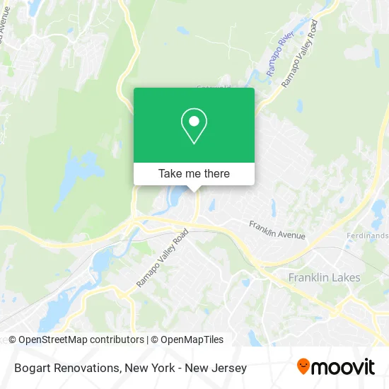 Bogart Renovations map