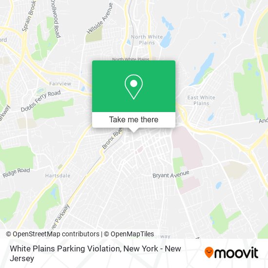 Mapa de White Plains Parking Violation