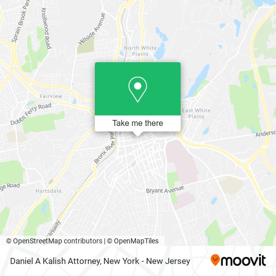 Daniel A Kalish Attorney map