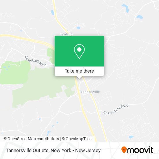 Tannersville Outlets map