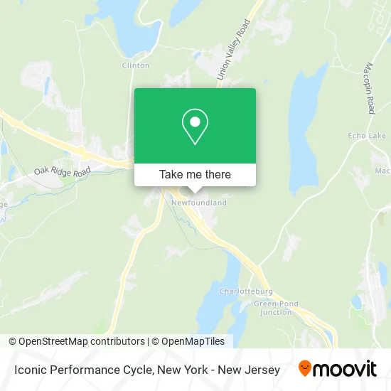 Iconic Performance Cycle map