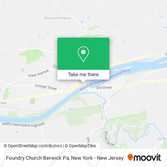 Foundry Church Berwick Pa map