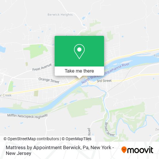 Mattress by Appointment Berwick, Pa map