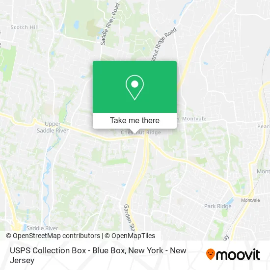 USPS Collection Box - Blue Box map