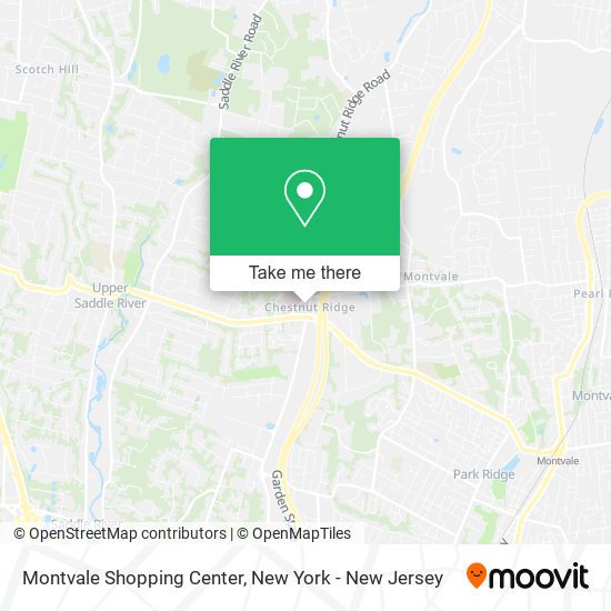 Mapa de Montvale Shopping Center