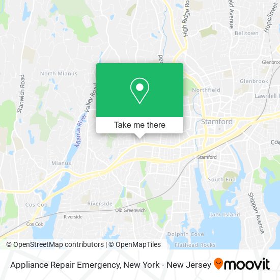 Appliance Repair Emergency map