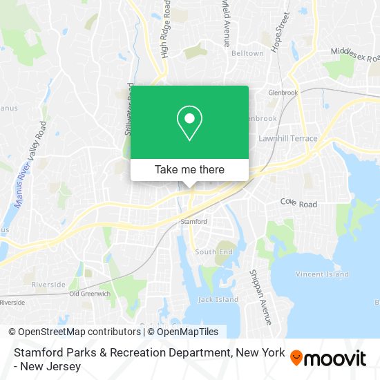 Stamford Parks & Recreation Department map