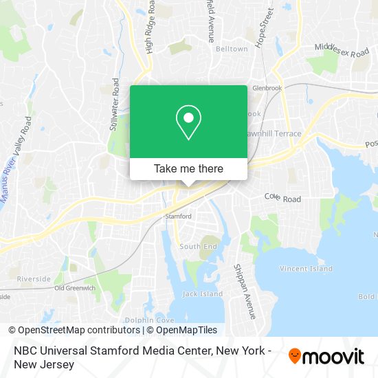 NBC Universal Stamford Media Center map