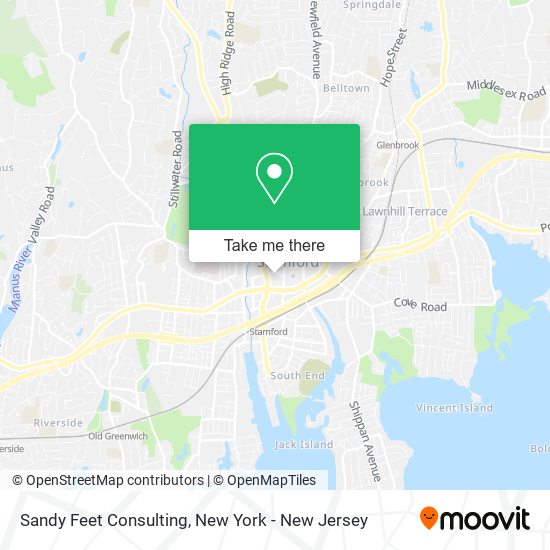 Sandy Feet Consulting map