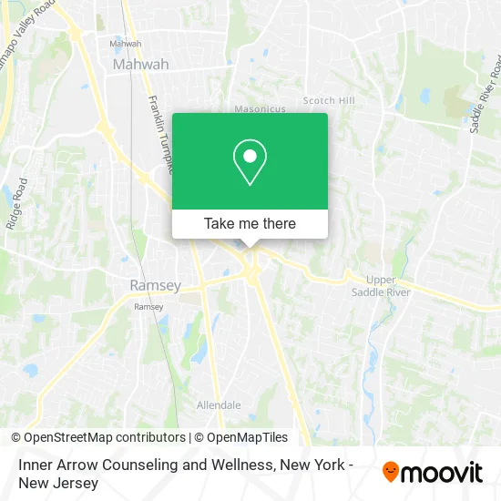 Inner Arrow Counseling and Wellness map