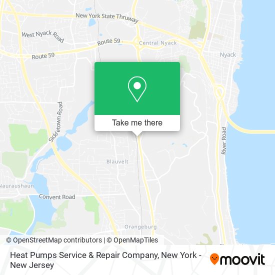 Heat Pumps Service & Repair Company map