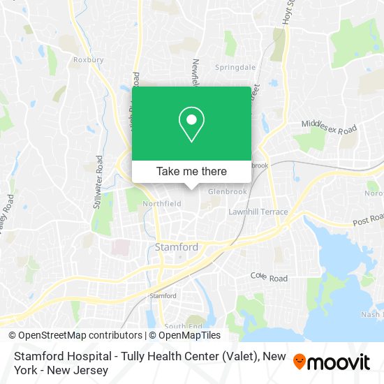 Mapa de Stamford Hospital - Tully Health Center (Valet)