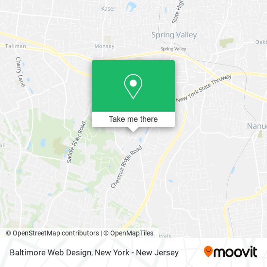 Mapa de Baltimore Web Design