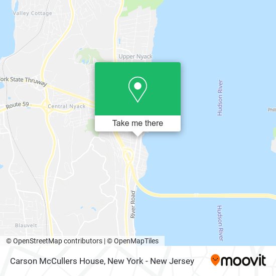 Mapa de Carson McCullers House