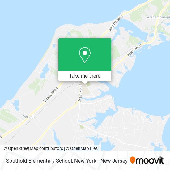 Southold Elementary School map