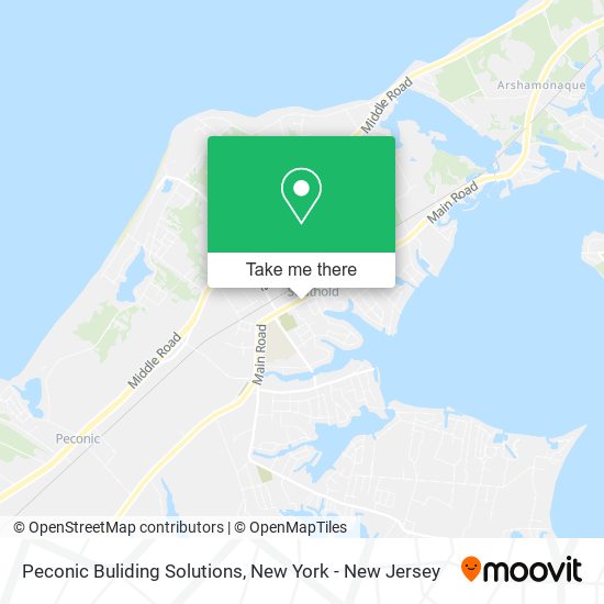 Peconic Buliding Solutions map