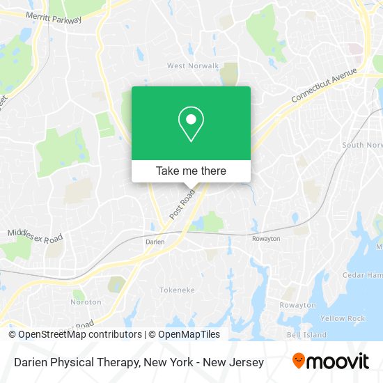 Darien Physical Therapy map