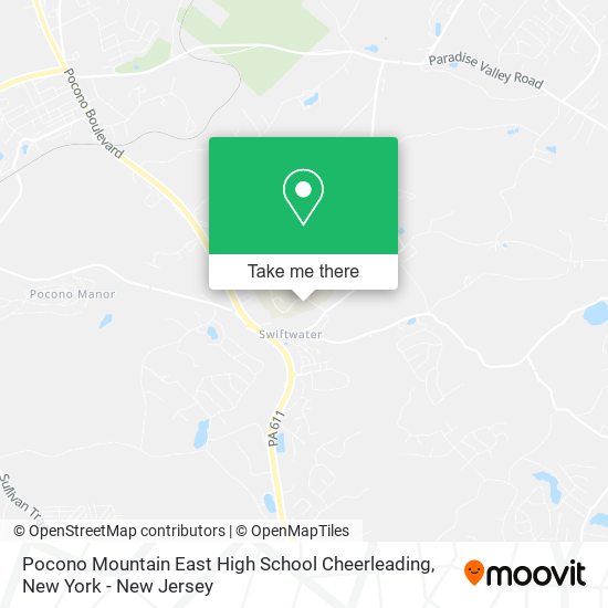 Mapa de Pocono Mountain East High School Cheerleading