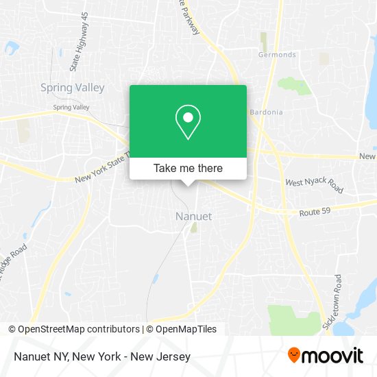 Mapa de Nanuet NY